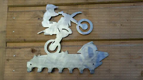 Porte-Clés mural Moto Cross