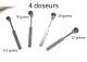 Doseurs poudre noire (x4)