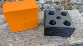 Die Holder LEE / RCBS 9mm — Support de rangement 4 outils + shell holder